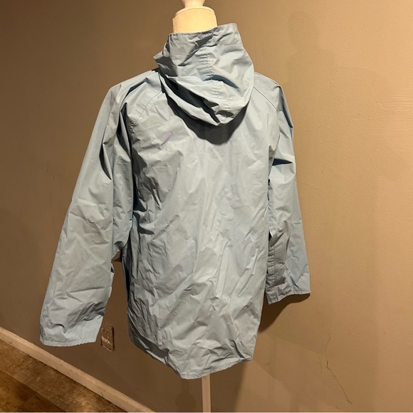 Misty Harbor Hooded Rain Coat Jacket Women's Plaid Lining Sz Small Blue Anytime - Picture 3 of 12